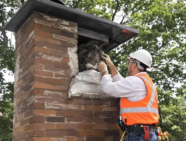 Humane removal of debris and animals by Avon Lake Chimney Sweep in Avon Lake, OH