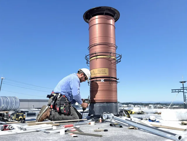 Installed chimney liner by Avon Lake Chimney Sweep in Avon Lake, OH