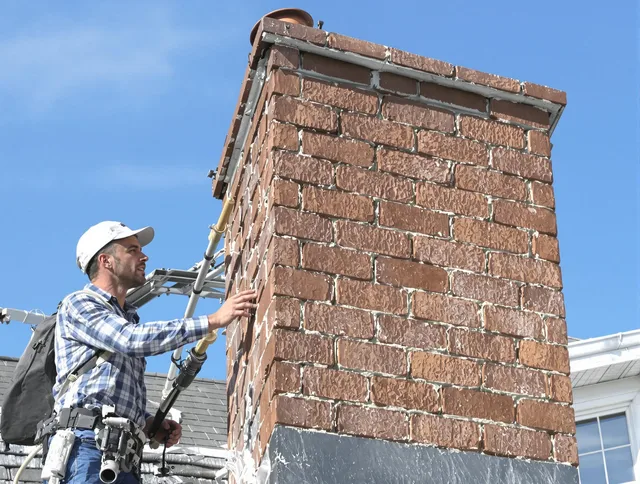 Brickwork for a chimney rebuild by Avon Lake Chimney Sweep in Avon Lake, OH