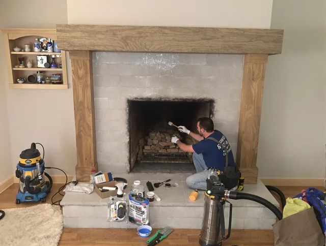 Detailed creosote removal process by Avon Lake Chimney Sweep in Avon Lake, OH