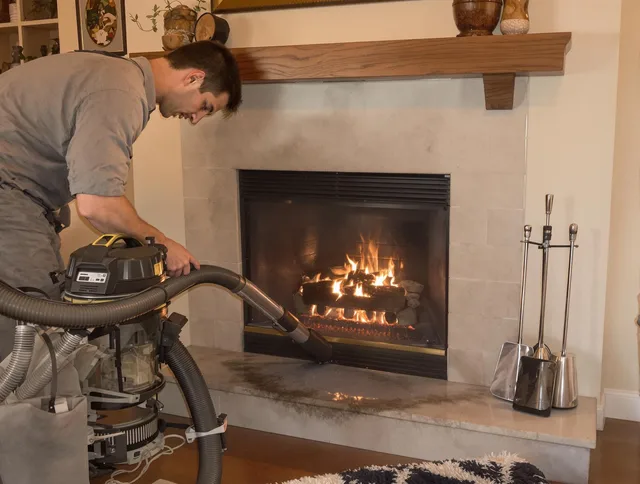 Routine fireplace upkeep by Avon Lake Chimney Sweep in Avon Lake, OH