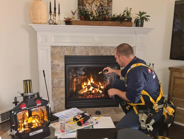 Safety-focused fireplace inspection by Avon Lake Chimney Sweep in Avon Lake, OH