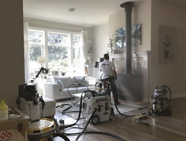 Soot removal service by Avon Lake Chimney Sweep for a fireplace in Avon Lake, OH