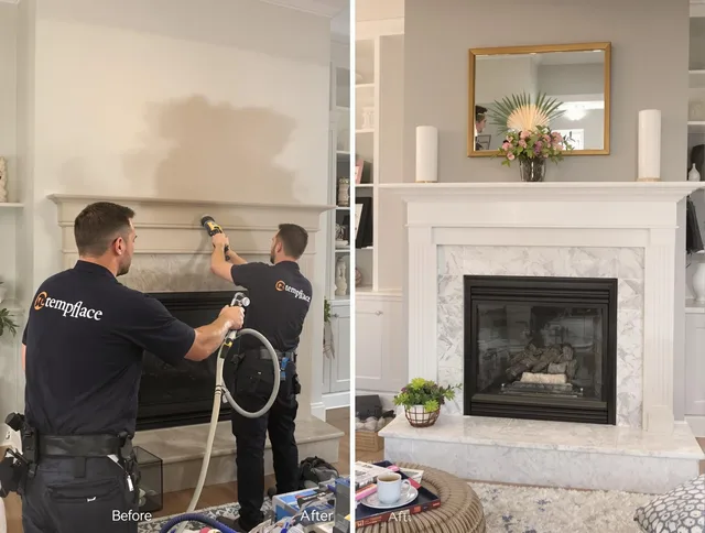 Professional soot removal by Avon Lake Chimney Sweep team in Avon Lake, OH